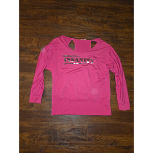 Pink Woman's Insanity shirt size Medium Beachbody